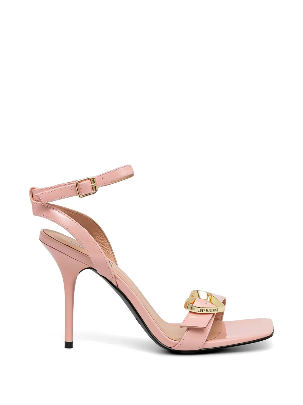 Love Moschino heart-buckle strap sandals - Rosa