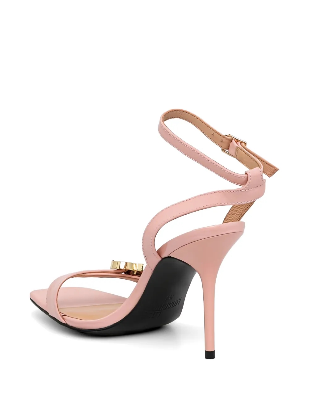 Love Moschino heart-buckle strap sandals Roze