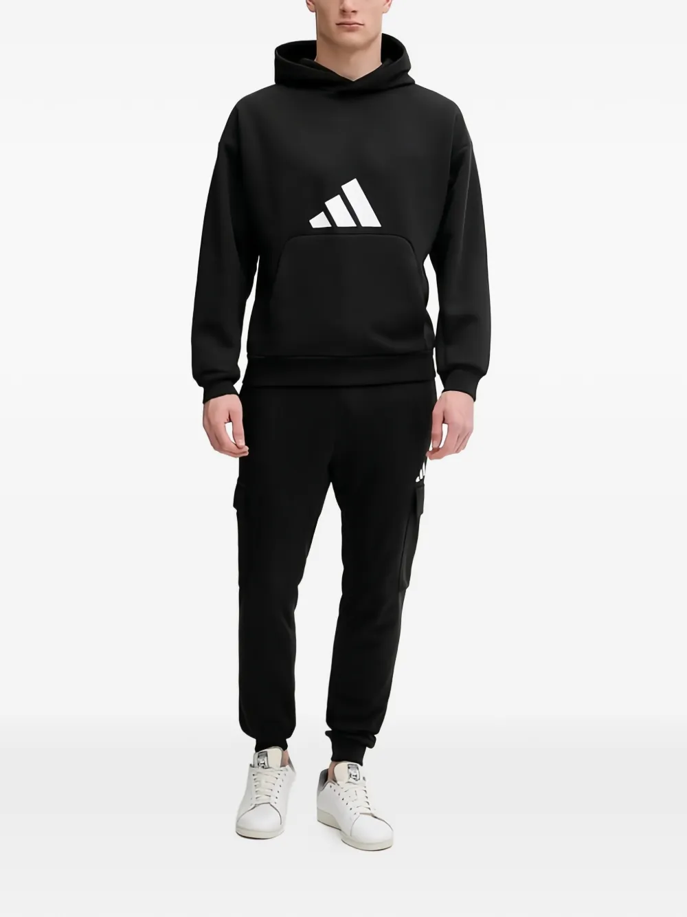 adidas Future Icons 3 Bar logo hoodie - Nero
