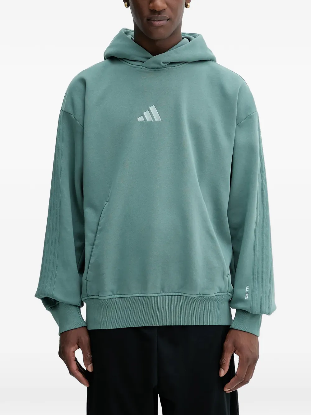 adidas Felpa con cappuccio e logo - Verde