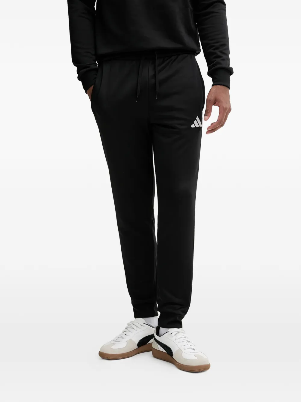 adidas Hoodie met logoprint Zwart