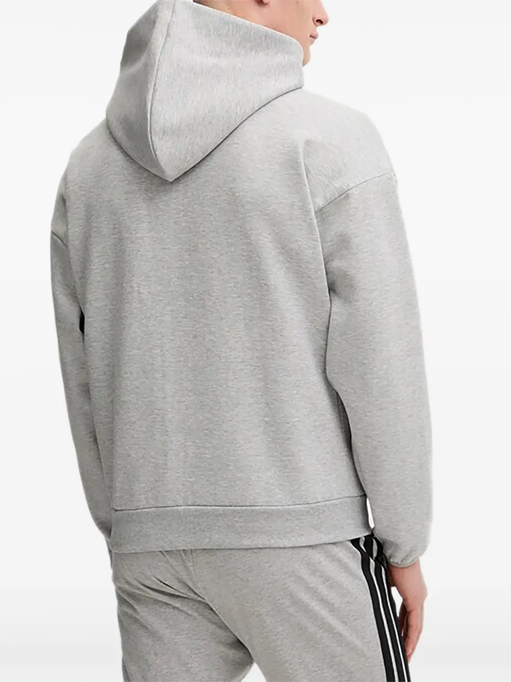 adidas Hoodie met capuchon rits en logo Grijs