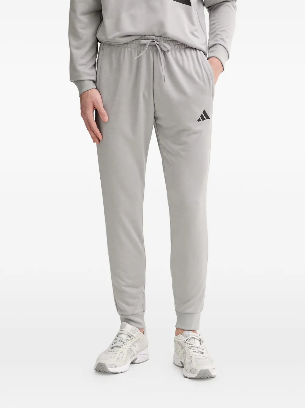 adidas logo-print hoodie - Grigio