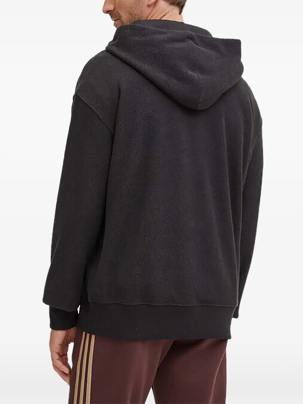 adidas Hoodie met geribbelde zoom Zwart