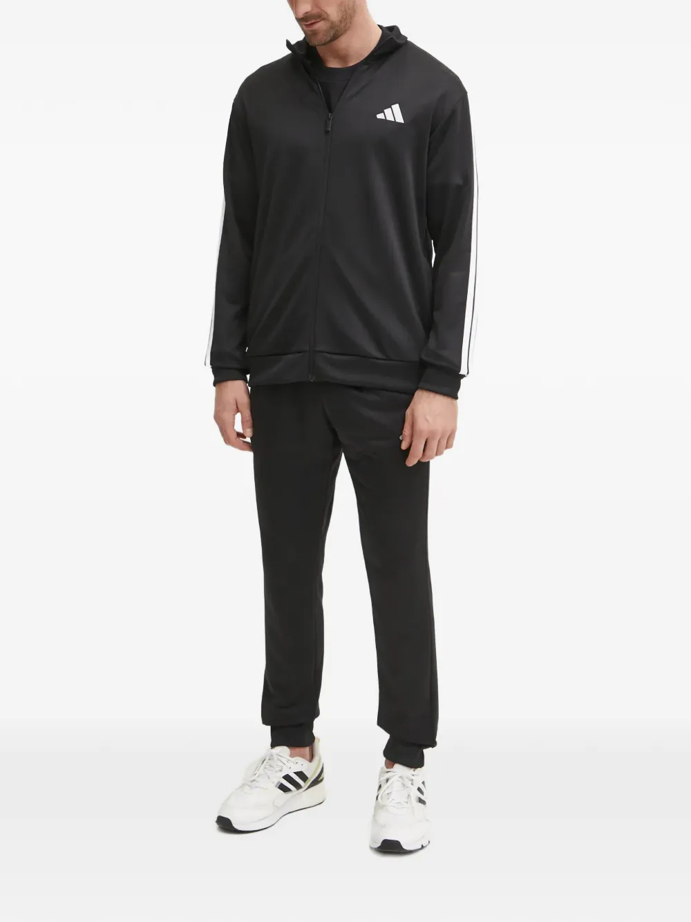adidas zip-up tracksuit Zwart