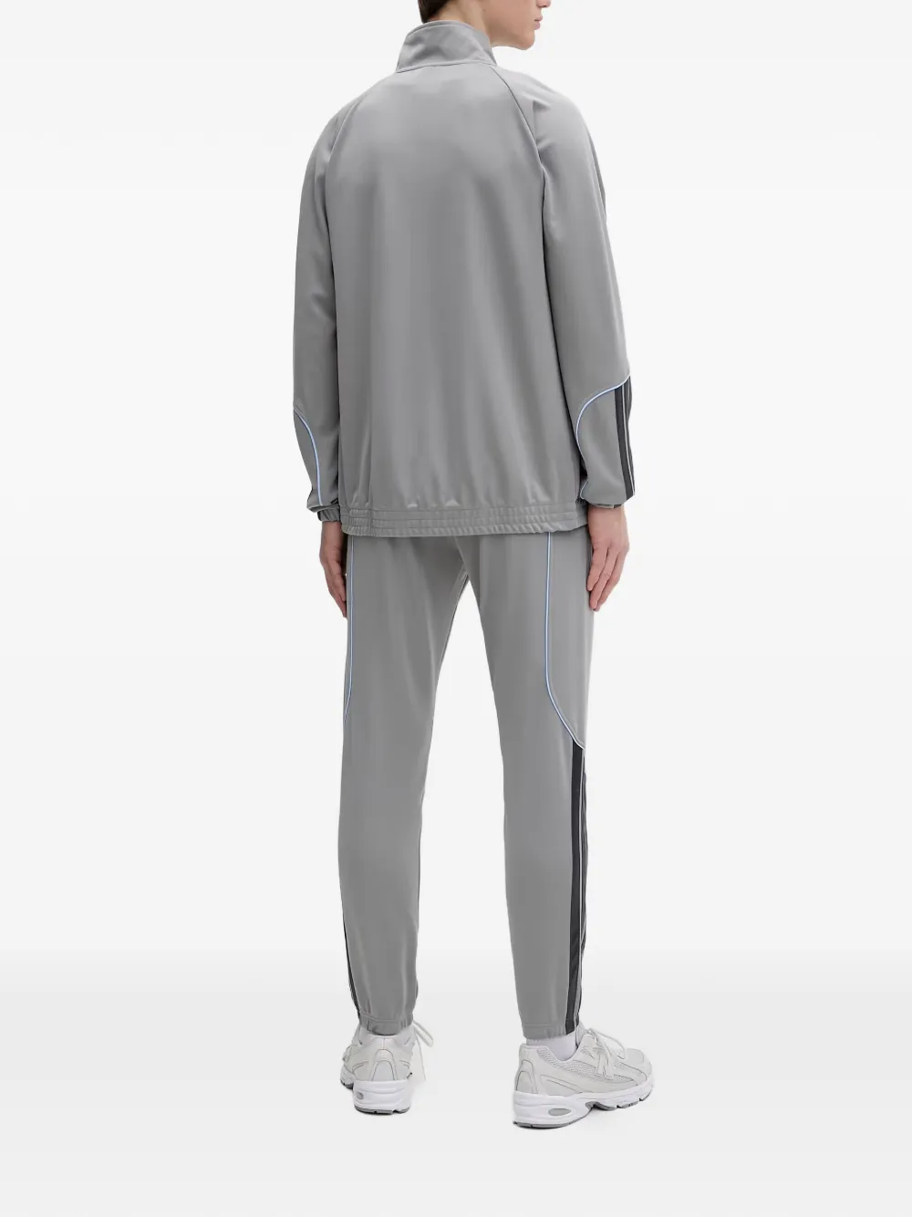 adidas side-stripe tracksuit Grijs