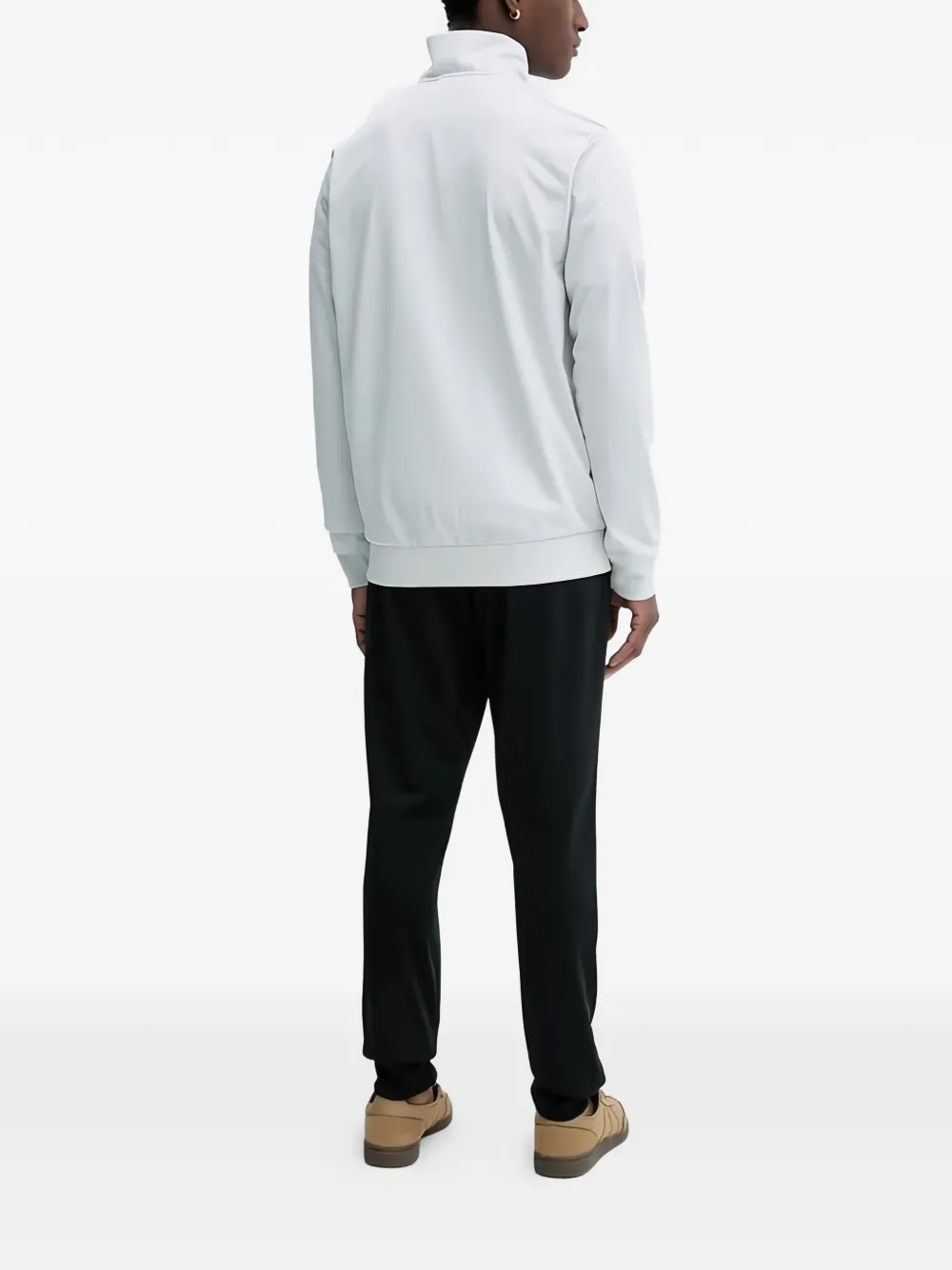 adidas Sweater met logodetail en rits Grijs