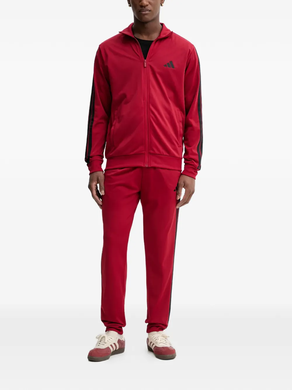 adidas Trainingspak met drie strepen Rood