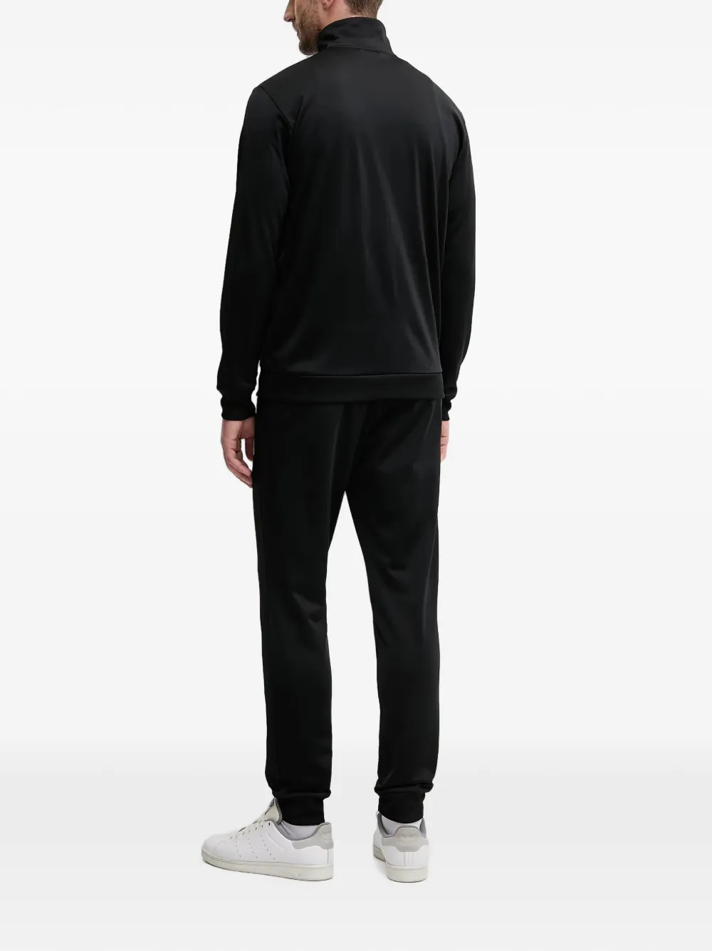 adidas logo-print tracksuit set Zwart