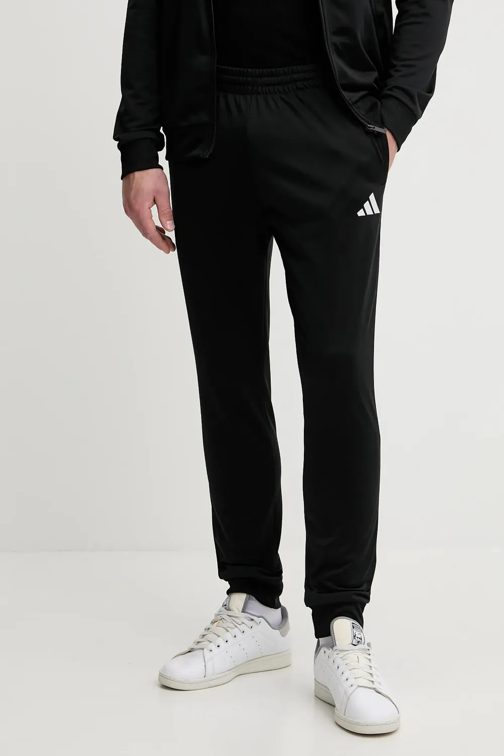 adidas logo-print tracksuit set Zwart