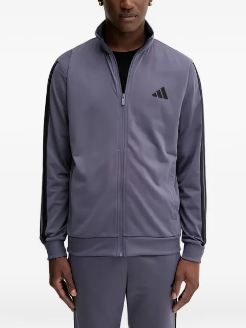 adidas three-stripe zip-up sweatshirt