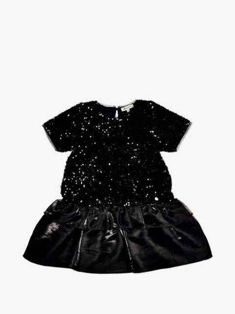 BCBG KIDS vestido con lentejuelas y volantes