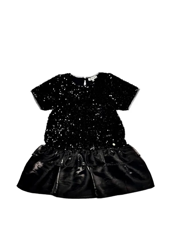 bcbgeneration black ruffle dress BCBGeneration One Shoulder Ruffle Black Mini Dress Fully Lined Size 10
