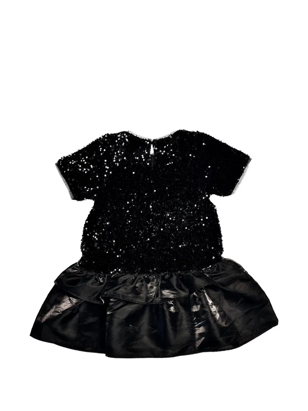  Bcbg Kids Sequin Ruffled Dress - Black 
