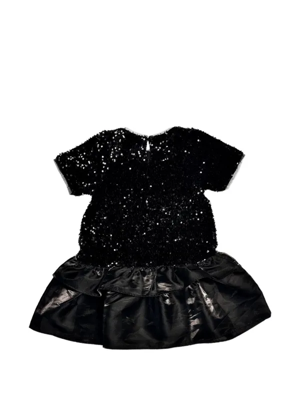 bcbg black sequin dress BCBGMAXAZRIA Black Sequin Mini Dress Sleeveless Tunic XS QAR6I720