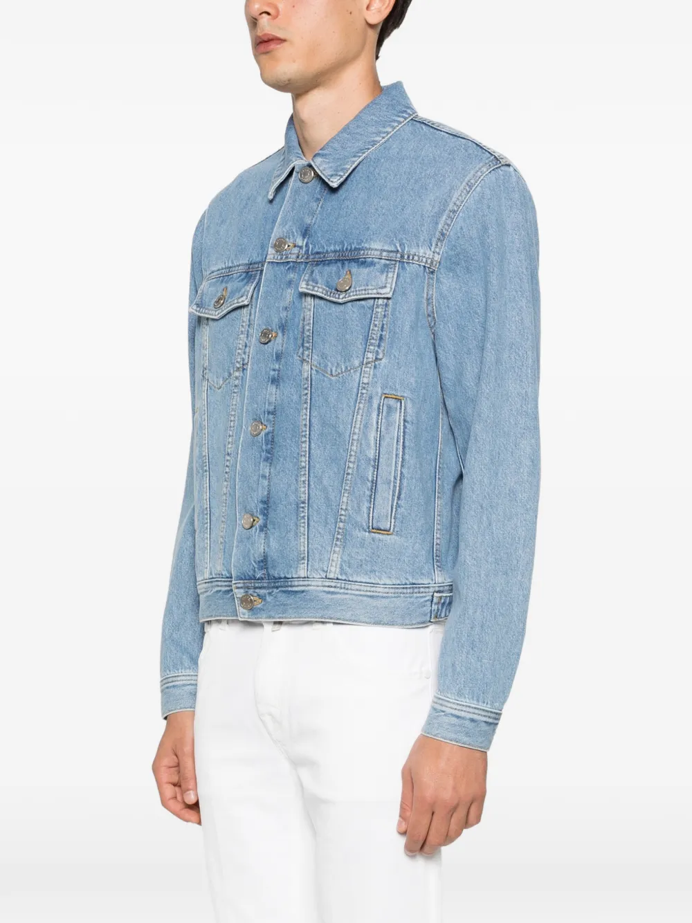  Jacob Cohën Button Denim Jacket - Blue 
