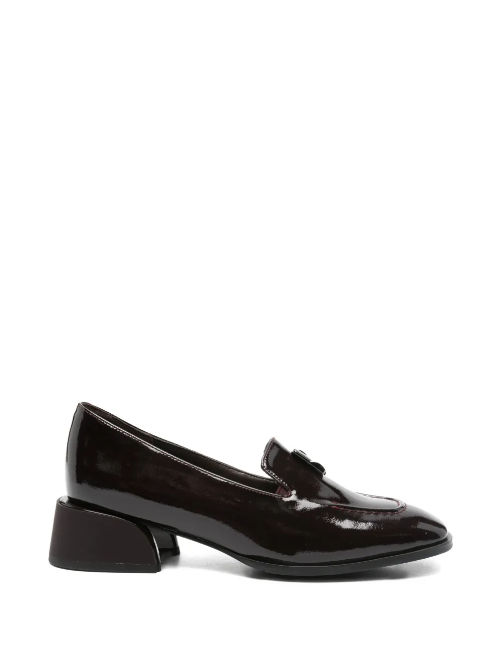 LINDA BAUMANN patent-leather loafers - Marrone