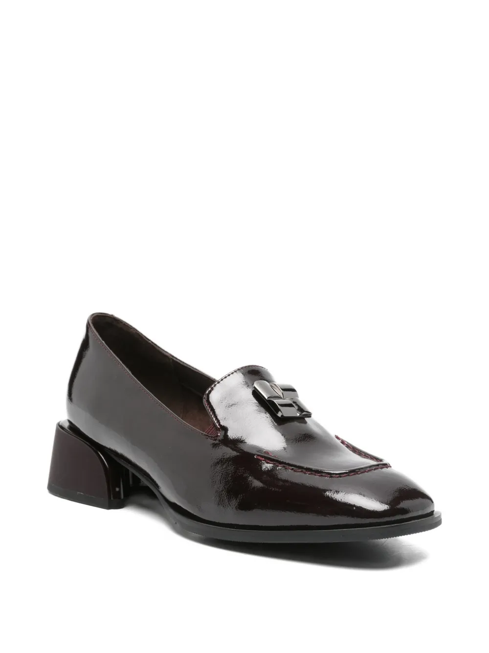 LINDA BAUMANN Loafers van lakleer Bruin