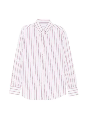 Saint Laurent ストライプ シャツ | ホワイト | FARFETCH JP
