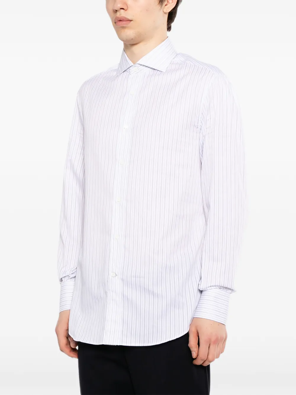  Brunello Cucinelli Striped Shirt - White 