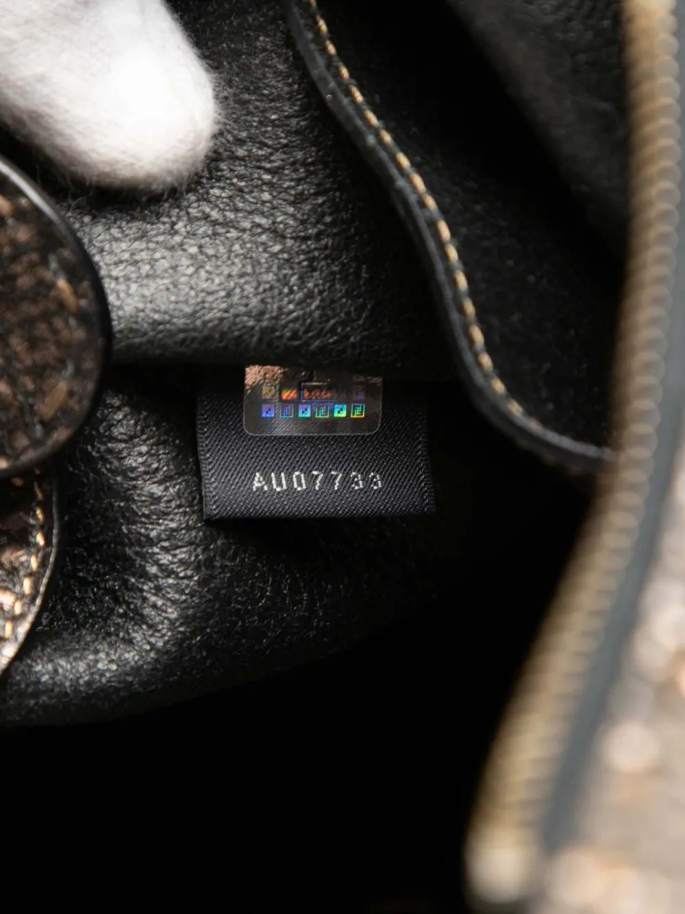 2000-2010 Metallic Pebbled Leather Selleria Shoulder Bag