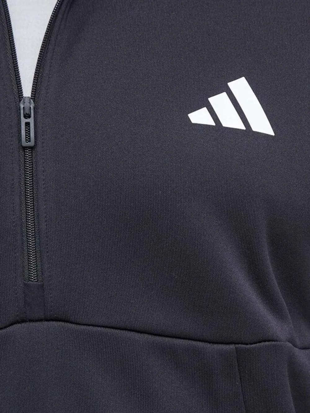 adidas Sweater met halve rits Zwart