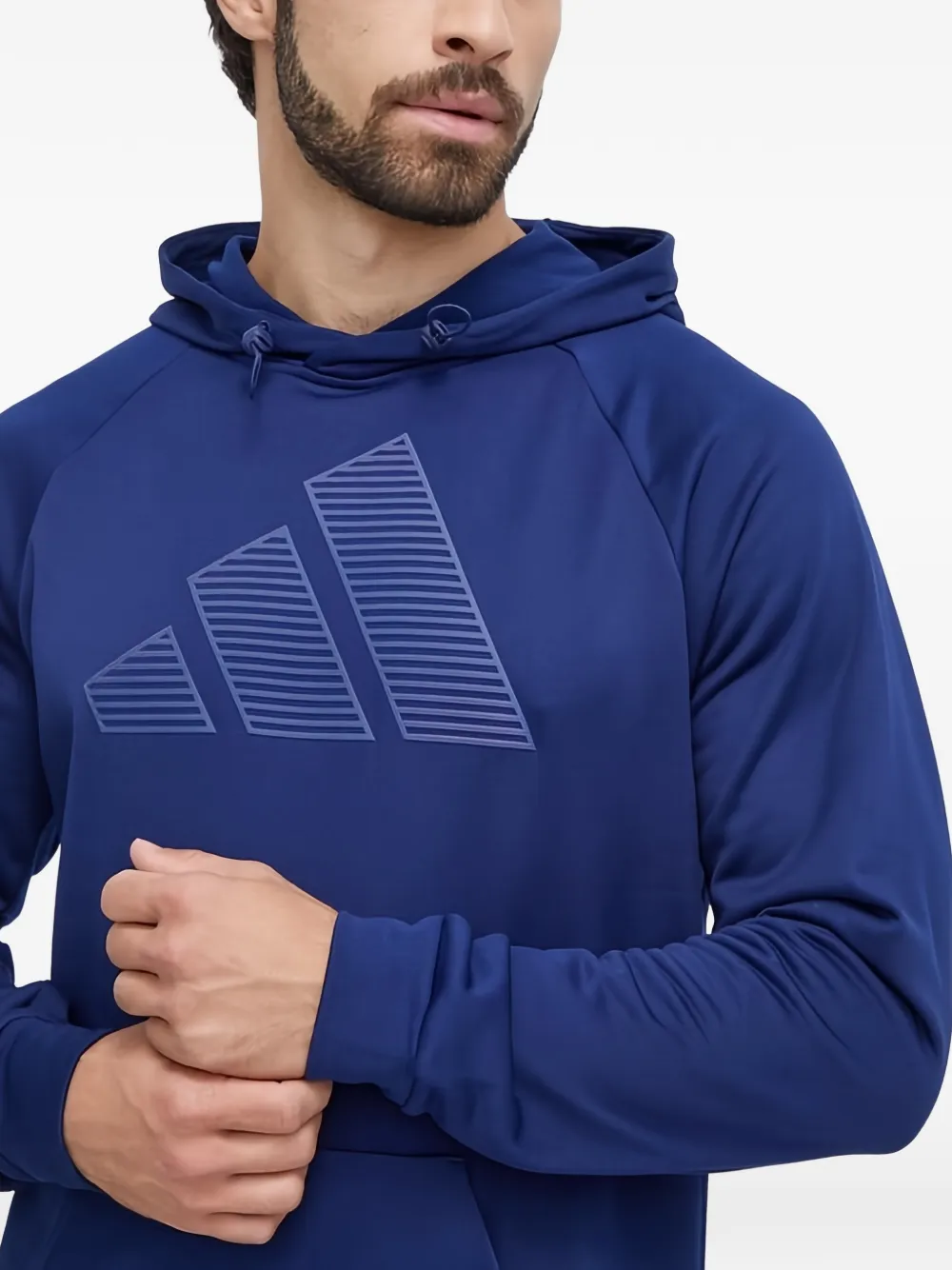 adidas Hoodie met logoprint Blauw