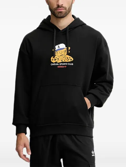 adidas graphic kangaroo-pocket hoodie