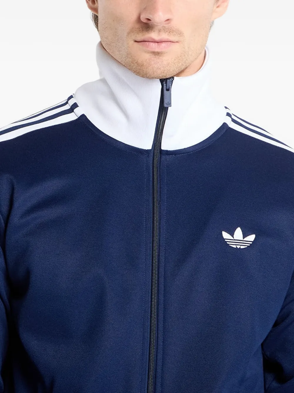 adidas zip-up sweatshirt Blauw