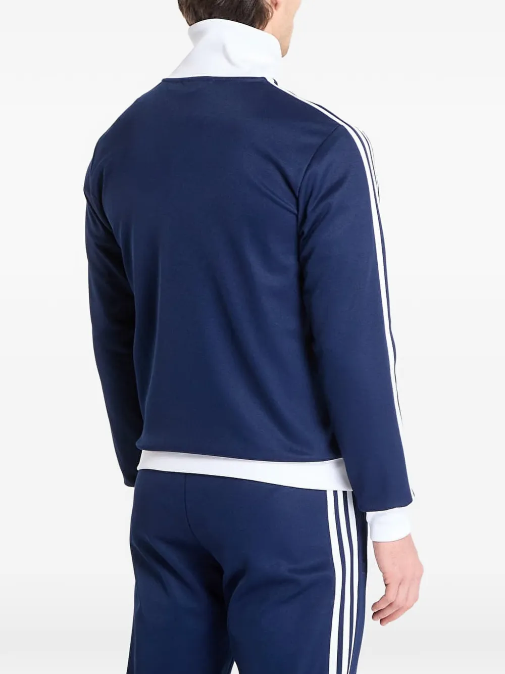 adidas zip-up sweatshirt Blauw