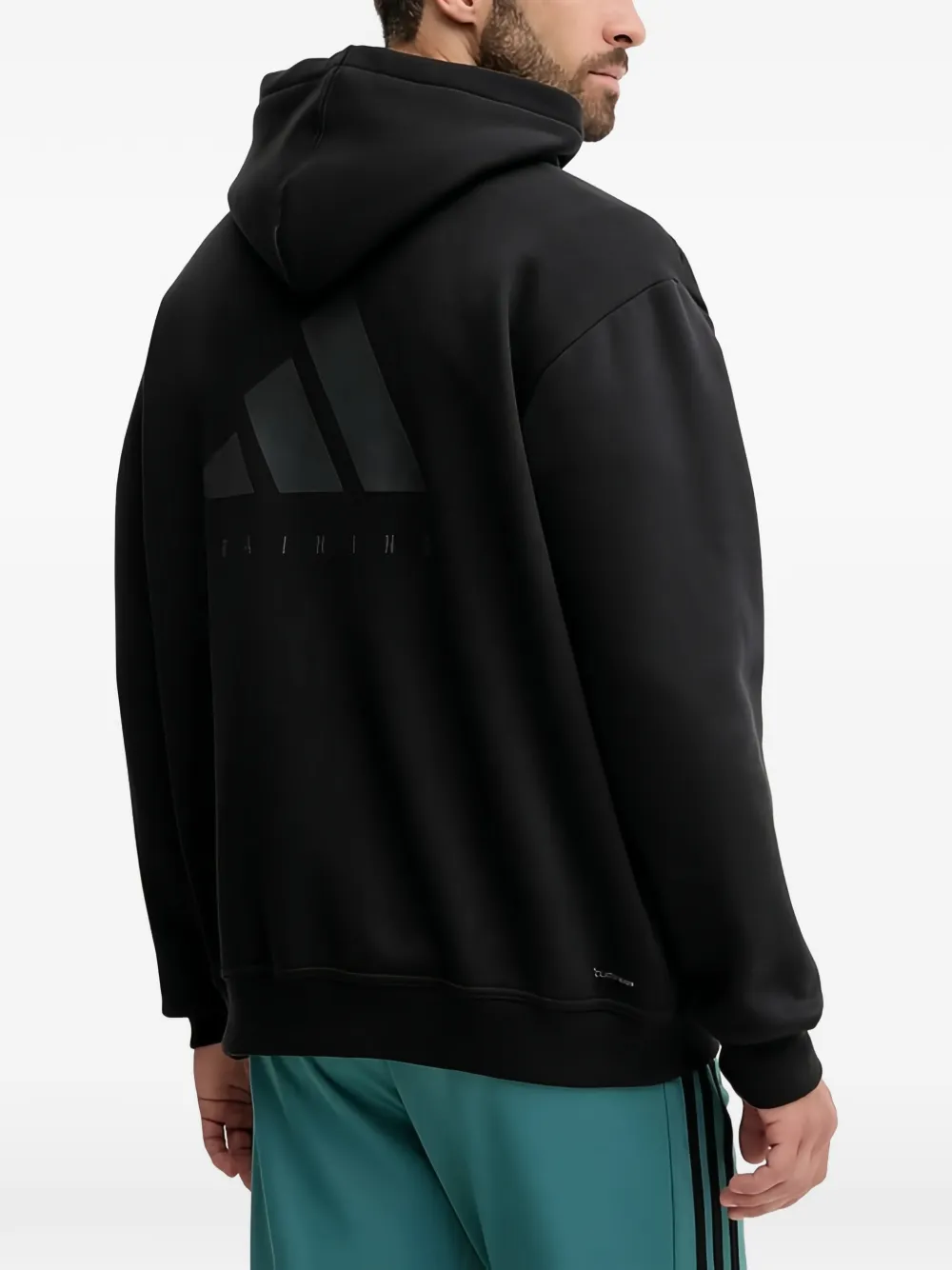  Adidas Felpa Con Cappuccio - Nero 