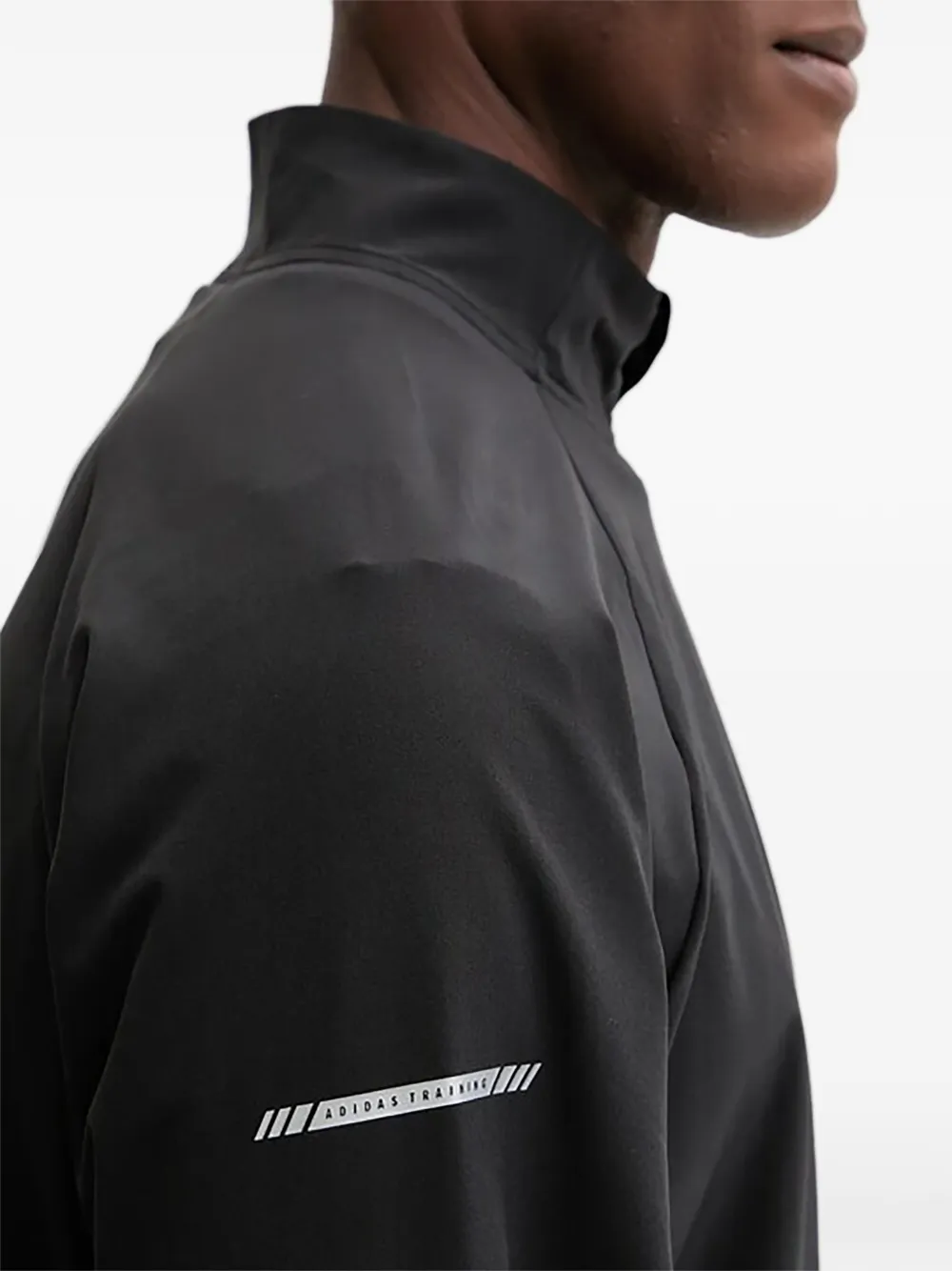 adidas Sweater met kwartrits en lange mouwen Zwart