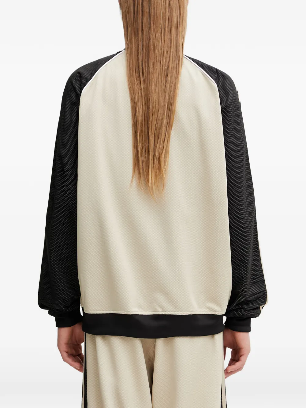 adidas zip-up sweatshirt Beige