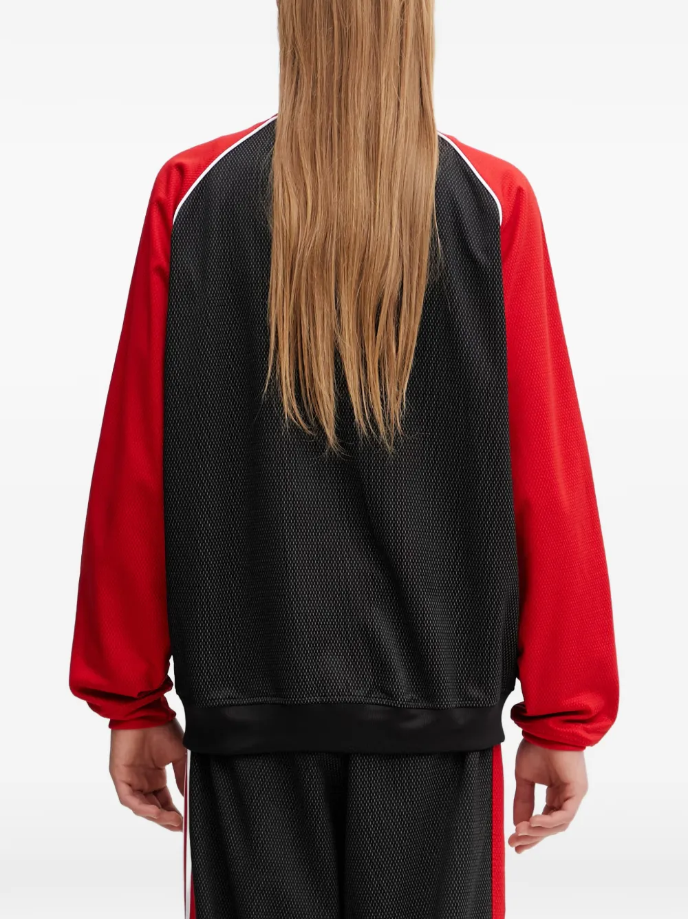 adidas SST logo-stripes zip-up sweatshirt Zwart