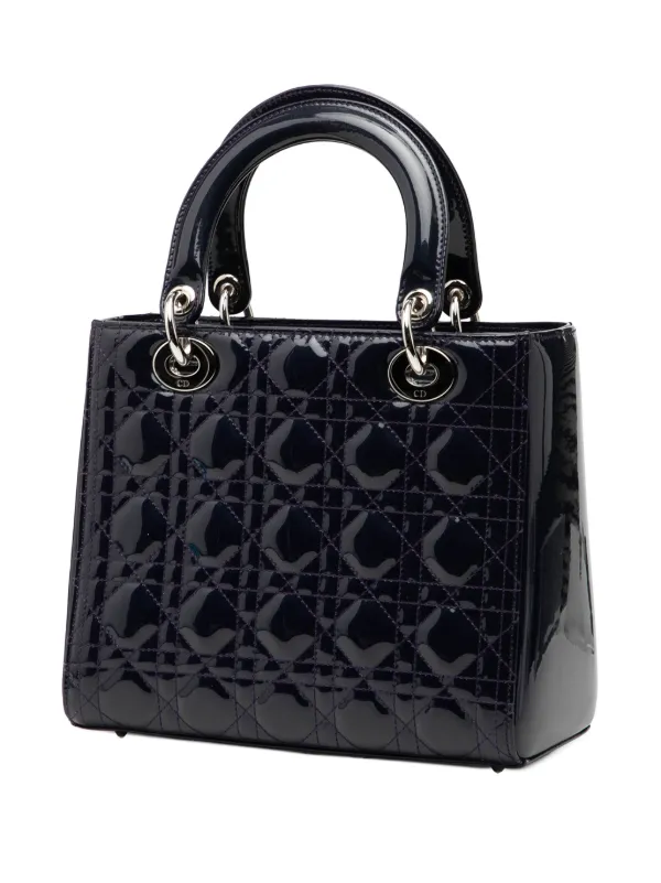 Christian Dior Pre-Owned 2016 ミディアム パテント カナージュ