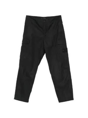 Stone Island Compass-patch Cargo Pants | Black | FARFETCH