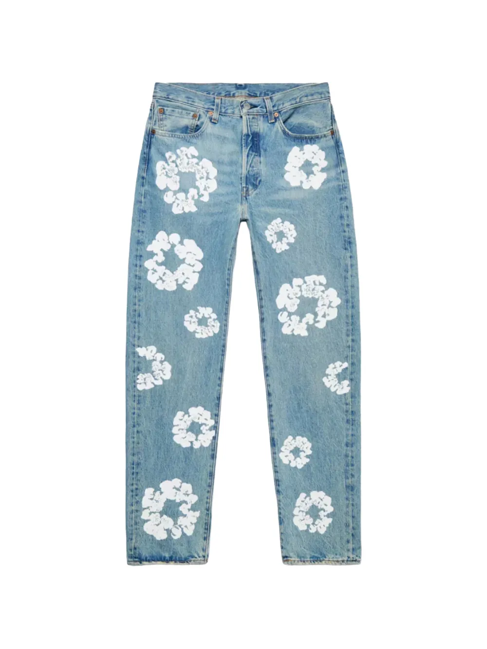 Denim Tears x Levi's Bootcut-Jeans mit Kranz - Blau
