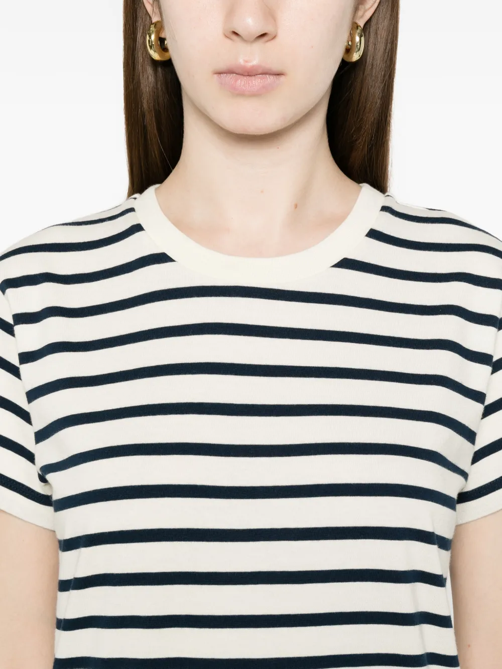 ANINE BING Wynne gestreepte jurk Blauw