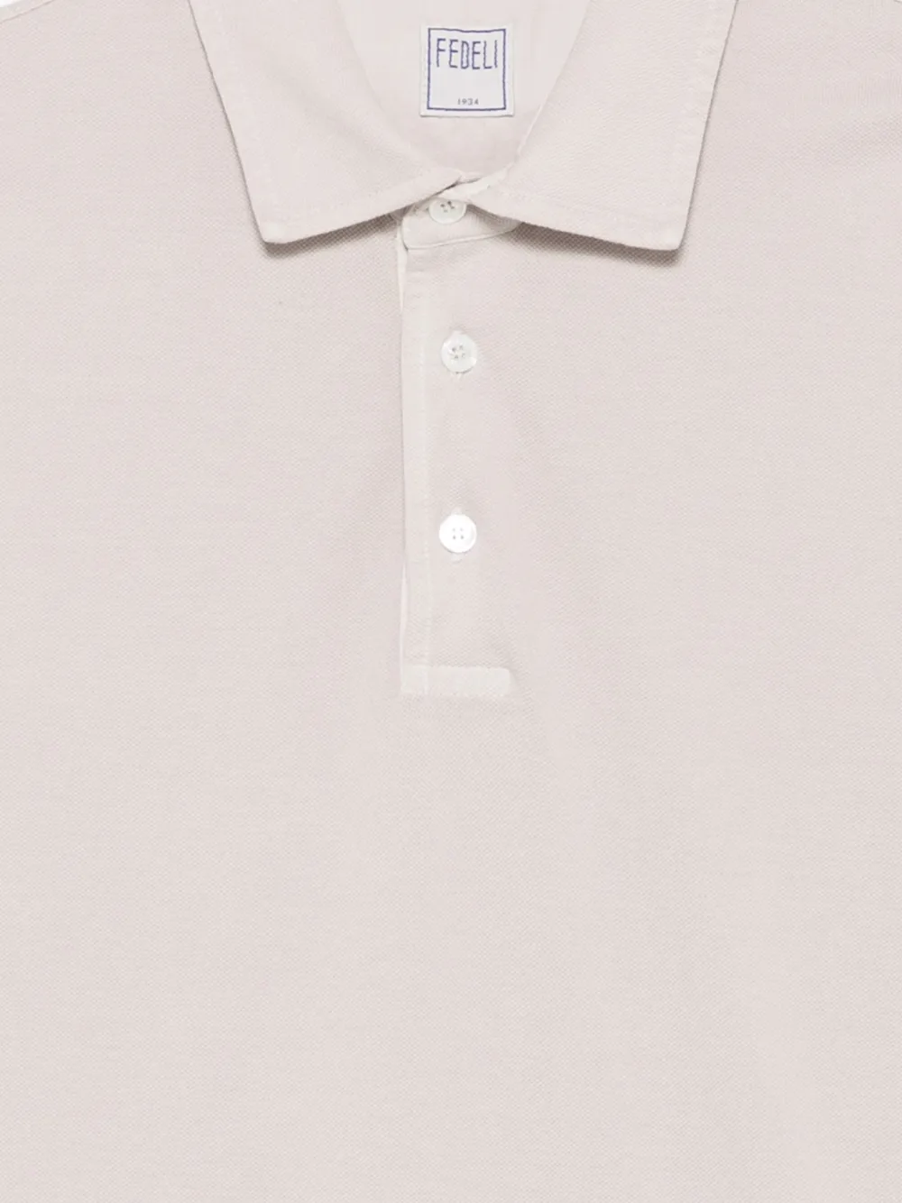 Fedeli Poloshirt met korte mouwen Beige