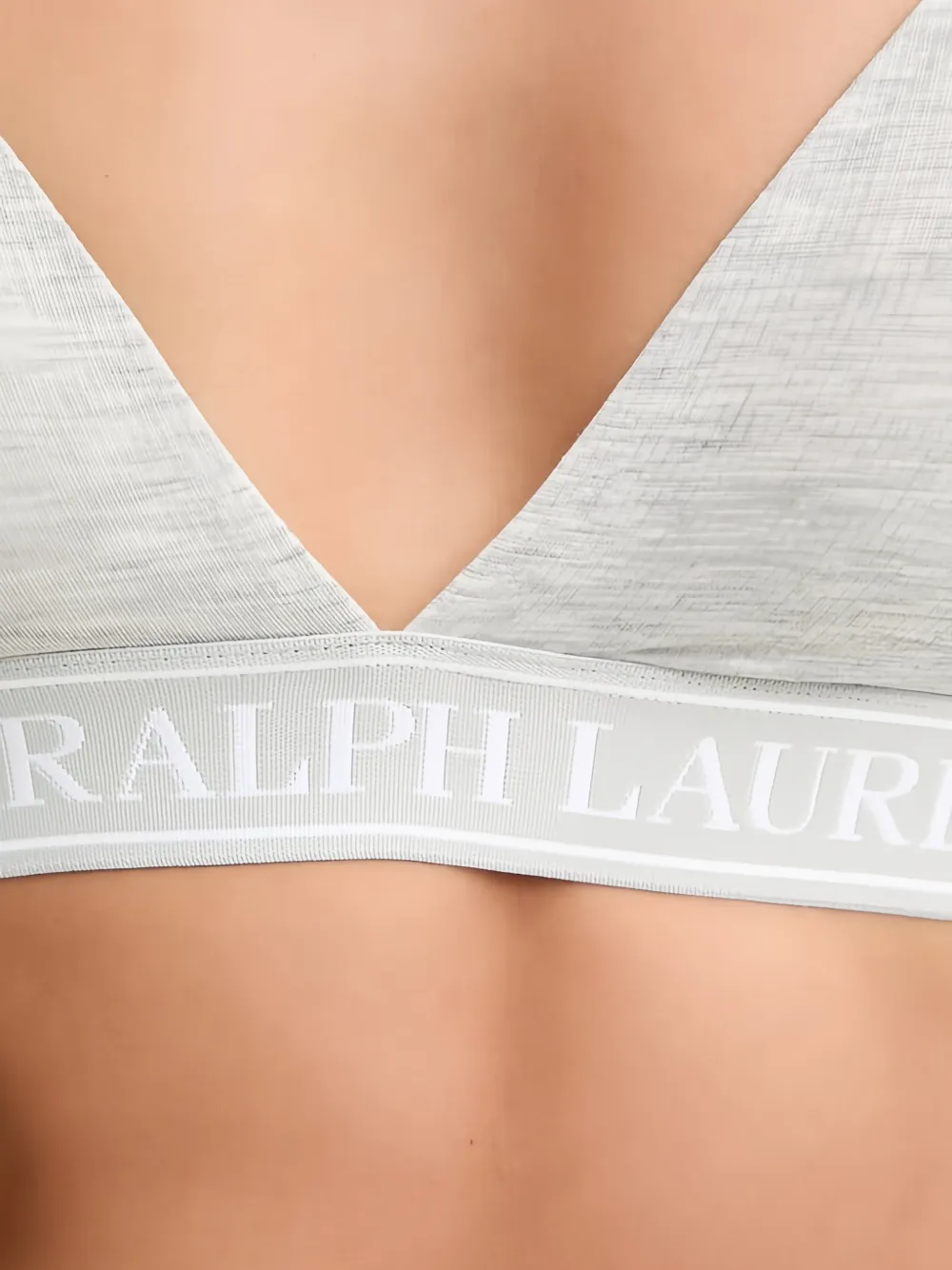 Polo Ralph Lauren Triangel bh met logoband Grijs