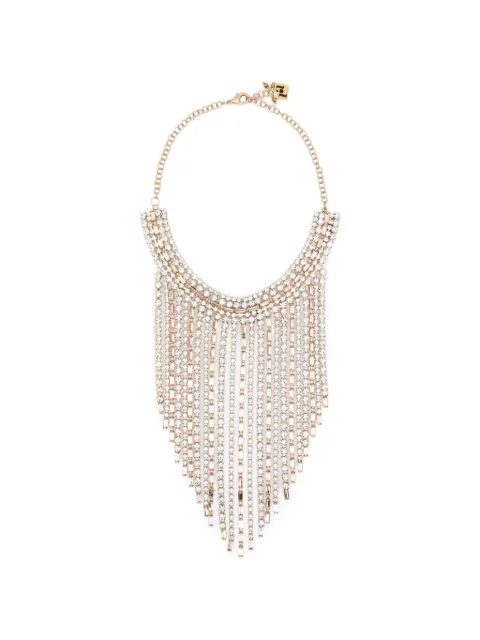Rosantica crystal-embellished fringed necklace