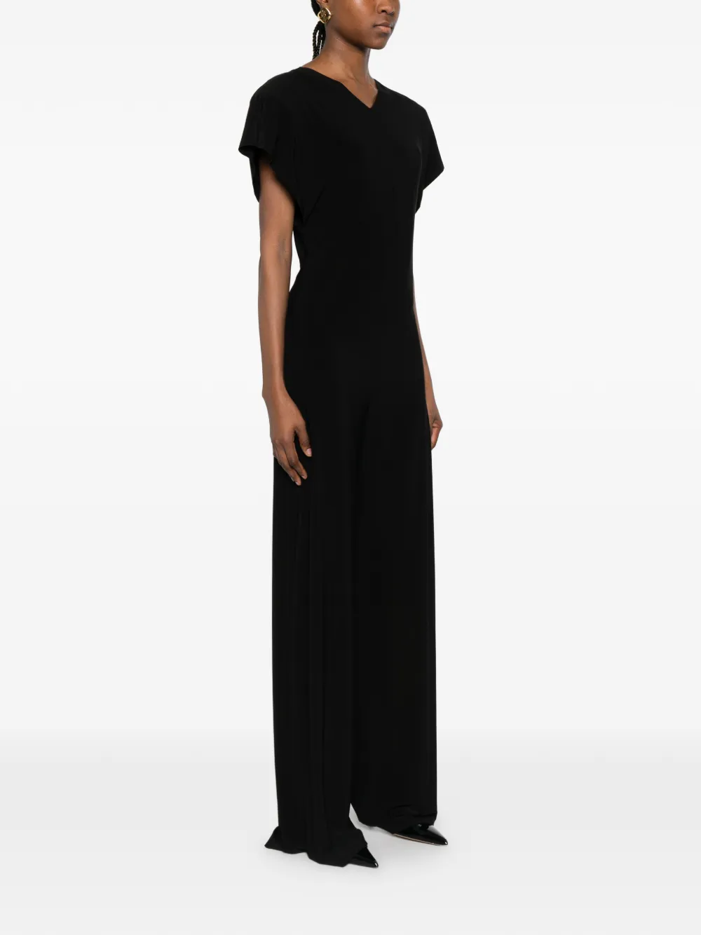 Norma Kamali Jumpsuit met kapmouwen Zwart