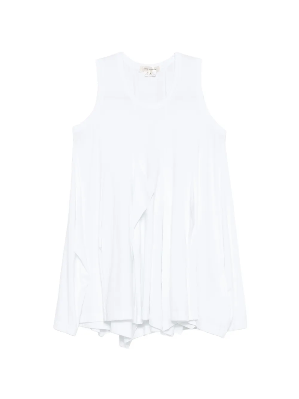 Comme Des Garçons draped asymmetric T-shirt - Bianco