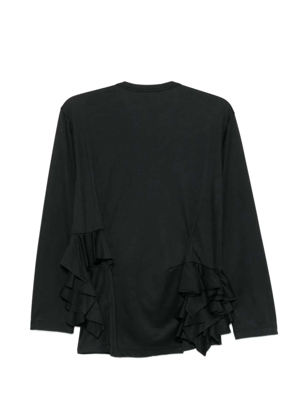 Comme Des Garçons T-shirt met ruches Zwart