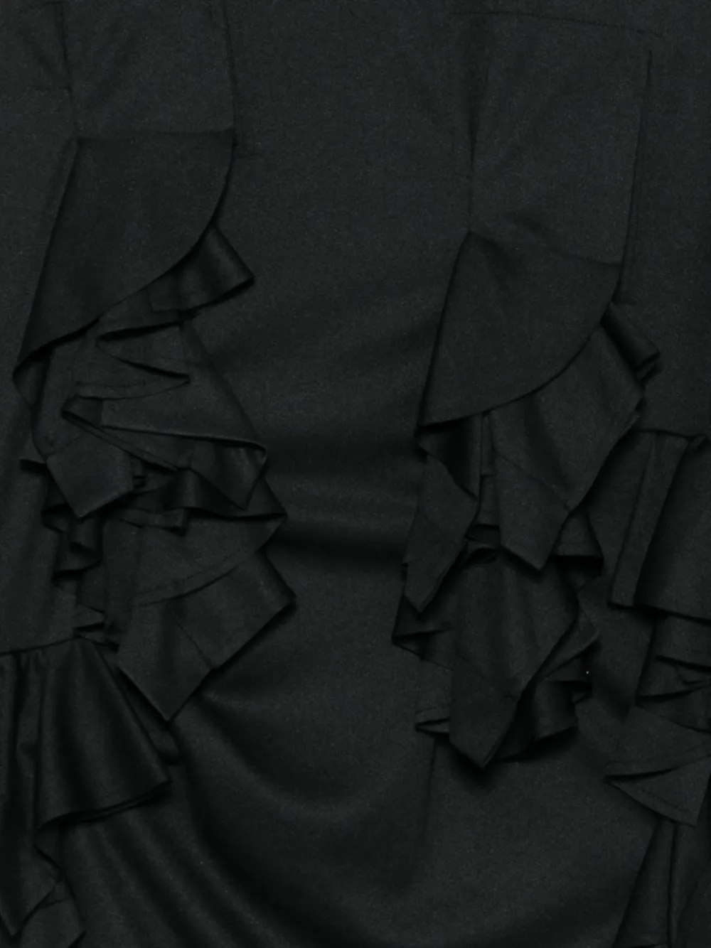 Comme Des Garçons T-shirt met ruches Zwart