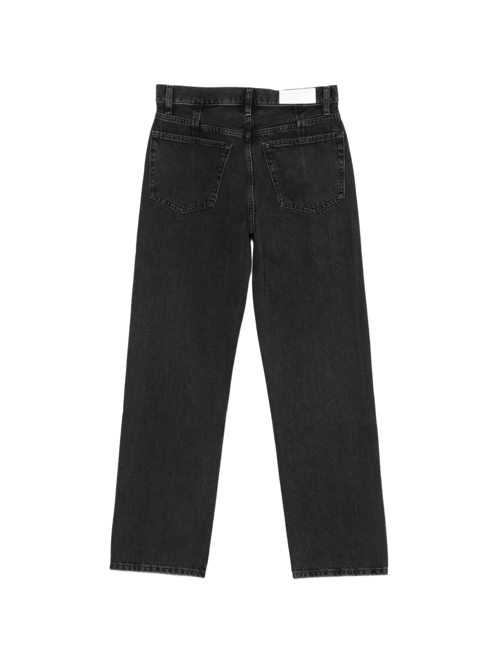  Re/done Pocketed Straight-leg Jeans - Black 