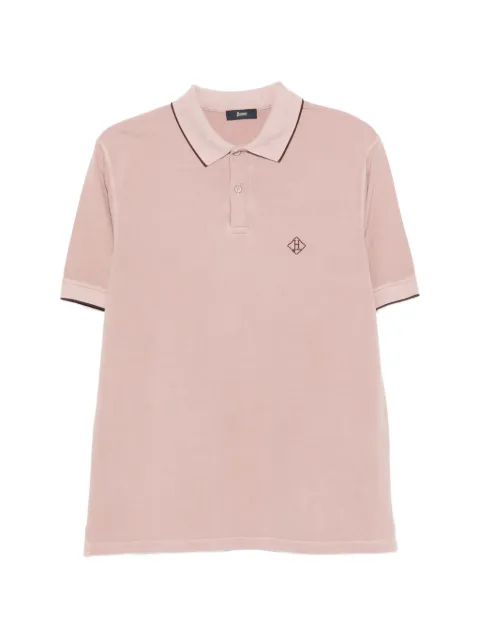 Herno playera tipo polo con logo bordado