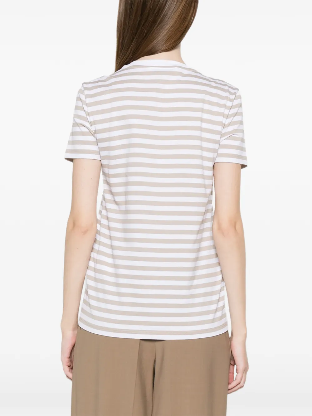 Max Mara T-shirt met borstzak Wit