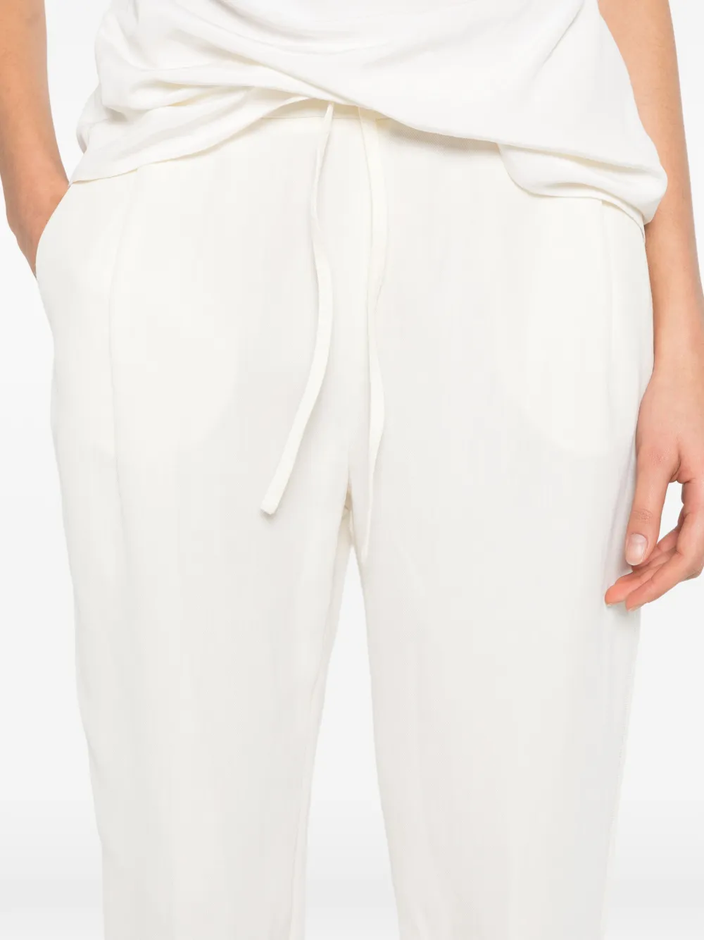 Fabiana Filippi Broek met trekkoord Beige