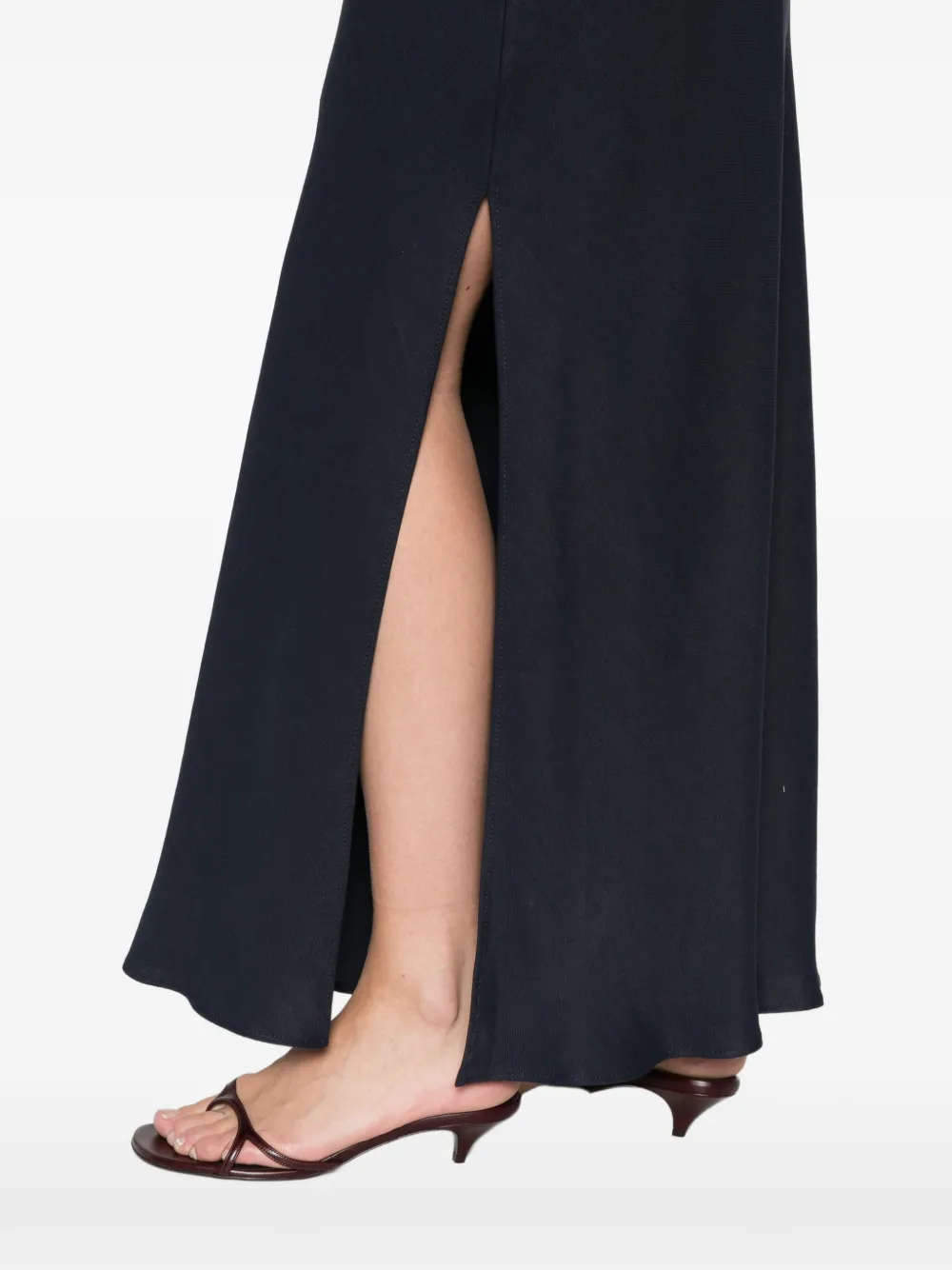 Brunello Cucinelli Rok met zijsplit Blauw